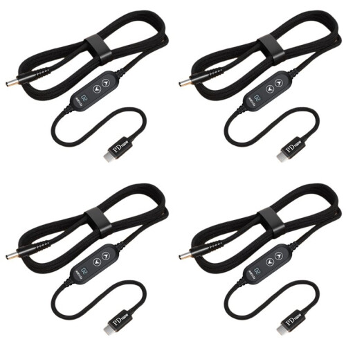 4X Type C to  Power Boost Cable  5V/9V/12V/15V/20V Adjustable Boost Converter PD100W Trigger Cable USB to  Adapter