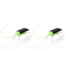 2X Solar Grasshopper Toy Children Selected Gift Simulation Insect Gift Science Education Funny Moving Toy Kid