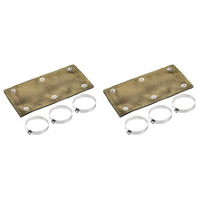 2X Titanium Pipe Shield 6x12Inch Exhaust Heat Shield, Design Heat Protection to 1350F, Protects Heat Sensitive