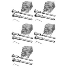 Invisible Cable Railing Kit -100Pc 1/8In T316 Stainless Steel Invisible Receiver Swage Stud End for 2In X 2In Metal Post