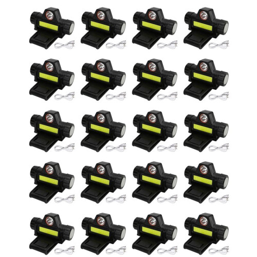 20X Rechargeable Welding Helmet Light Versatile Headlamp Flashlight with Mount Holder, Automatic Dimming