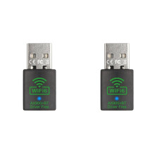 2X 900Mbps USB WiFi  Adapter 2 in 1 Dual Band 2.4G/5GHz Wi-Fi Dongle Wireless Network Card Receiver PC Laptop