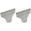 2X Flat Hose Adapter for Air Conditioning and Exhaust Solutions for Easy Setup with Locking Tabs for Secure Attachment 1