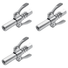 3X Double Handle Quick Lock Release Grease Ends Couplers Compatible All Grease Fittings