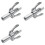 3X Double Handle Quick Lock Release Grease Ends Couplers Compatible All Grease Fittings 1