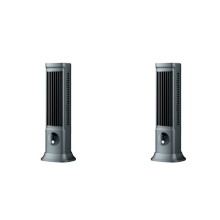 2X Desktop Bladeless Fan, USB Rechargeable Portable Air Conditioner 3 Speeds Silent Table Fan