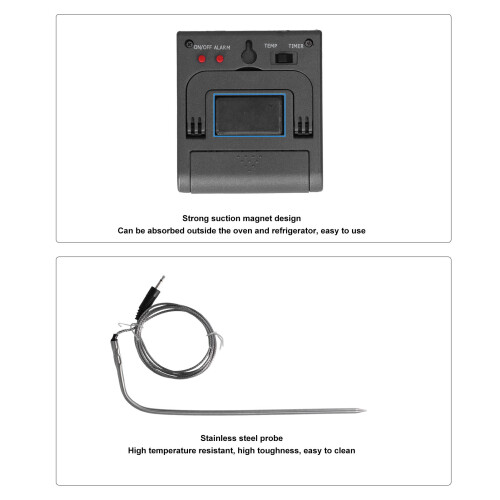 Grillthermometer mit Sonde für Küche