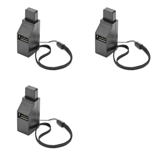 3X USB 2.0 HUB Adapter Extender  Splitter Box 3  for PC Laptop Mobile Phone High Speed U Disk Reader,Black