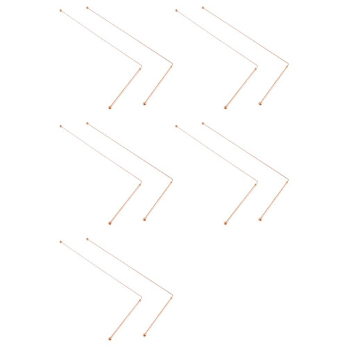 Copper Dowsing Rods - 99.9% Pure Copper 10PCS Divining Rods  Water Witching Detector