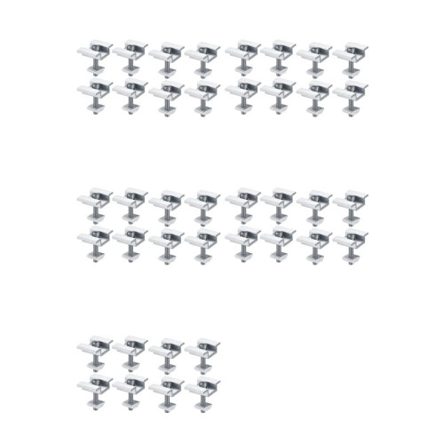 40Pack Solar Panel Mounting Brackets, Solar Panel End Clamps, Centre Clamps, for PV Solar Panel Solar Module 35mm 1