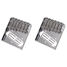 2X 6 Saddle Bridge String Behind the Bottom for Telecaster Electric Guitar Replacement Guitar Accessories Parts