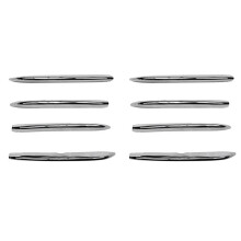 8Pcs Front Bumper Front Fog Grille Trim Strips for CLA200 CLA 260 2020-2023 Car Styling Decoration Sticker