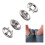 450 Sets Snap Button 9.5Mm Metal Silver Snaps Buttons for Sewing and Crafting, Open Snap Button Snap Fasteners Kit 10