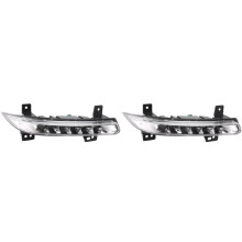 2X Left Front Fog Lamps Daytime Running Light 266005986R for Fluence Models 2014+ Car LED Fog Light Driver