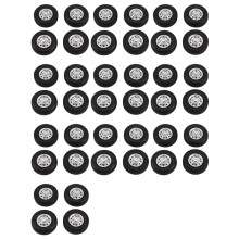 40 Stück Gummi Reifen Reifen für WPL D12 1/16 RC Drift Truck Auto Ersatz Teile Zubehör