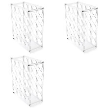 3X Vinyl Roll Holder,20-Holes Storage Organizer, Lightweights Sturdy Roll Keeper Holders for Art Paper Room Decors