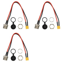 3X Acessórios para Scooters Elétricos Conector de Carregamento Conector de Carregamento com Cabeça em T Peças de Reposição para Scooters