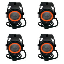 4X U7 Electric Scooter LED Spotlight Highlight Flashing Angel Eyes Motorcycle LED Light for Electric Scooter Remodel A