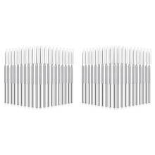 40X Ceramic Needle Shaped Clay Carving Tool,Stainless Steel Clay Needle Polymer Detail Pottery Tool Kit,for Carving