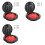 3X Kit de Placa de Convés de 6 Polegadas Escotilha de Convés de Caiaque com Bolsa de Armazenamento para Equipamento de Pesca de  de Caiaque Preto 1