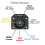 2X 7 Pin Trailer Plug,7 Way Trailer Light Connector Socket,7 Pin Truck Plug Quick Converter with Mounting Bracket 4