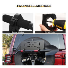 8 Pcs Quick Release Rubber Clamp Fist Mount Clamps Mounting Kit 1-1/5inch to 1-1/2inch Diameter Tool Handles for Trucks
