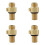 4pcs M18X1.5 Co2 Valve Adaptor Replaceable Transverter Suitable for Soda Machine Replaceable Valve,for  CGA320 1