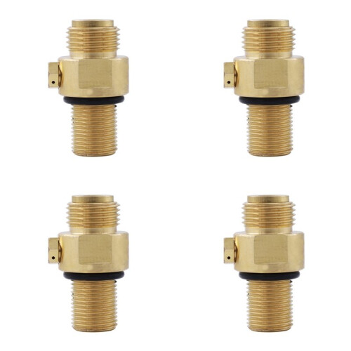 4pcs M18X1.5 Co2 Valve Adaptor Replaceable Transverter Suitable for Soda Machine Replaceable Valve,for  CGA320