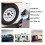 2X 7 Pin Trailer Plug,7 Way Trailer Light Connector Socket,7 Pin Truck Plug Quick Converter with Mounting Bracket 5