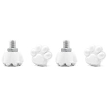 4 Peças Roller Skate Toe Stopper Toe Stopper Roller Skate Stoppers Patinação Pratica Treinamento Aids Branco