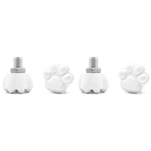 4 Pezzi Roller Skate Toe Stops Pattini Toe Stopper Roller Skate Stoppers Skating Practice Training Aids Bianca