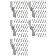 150Pcs Strong-Tie H2.5A, HOT-DIP Galvanized Steel Heavy Duty Hurricane Tie, Hurricane Straps Trusses/Rafters Ties