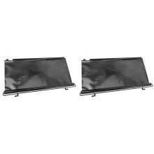 2X Universal Uv Protection Curtain Rear/Back Side Window Sunshades Cooling Auto Windshield Sun Sticker Black 50x125Cm