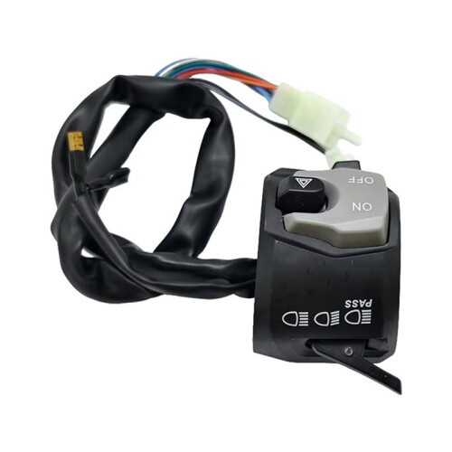 2X for GSX Handle Bar  with Passing Universal Left Side Horn Electric Start Double Flash Light 1