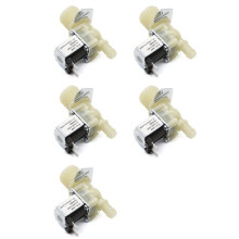 5X Water Inlet G3/4 12mm Washing Machine Inlet Solenoid Valve Dishwasher Normally Closed Inlet Valve AC220V