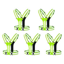 5X LED Reflective Running Vest,Adjustable Elastic Running Safety Gear LED Light Vest Perfect for Running,Walking
