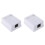 2X New Cat6 RJ45 8P8C Wall Coupler Jack Adapter UTP Unshielded Single Port Desktop Mount Box for RJ45 Module Socket 1