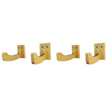 4pcs Wall-Mounted Wooden Surfboard Rack Ideal for Ski, Snowboard & Surfing Gear Storage