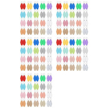 200 PCS Hotel Keychain Blank with Key Rings, 20 Colors Plastic Rhombus Motel Keychain, Sublimation Keychain Blanks