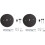 2X Ceiling Lighting Canopy Kit Pendant Light Plate Cover with All Mounting Hardware Black 1