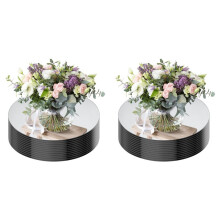 24pcs 12 Inch Round Mirrors for Centerpieces for Tables, Round Mirrors Trays Plates for Centerpieces