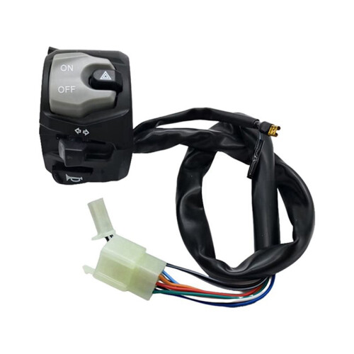 2X for GSX Handle Bar  with Passing Universal Left Side Horn Electric Start Double Flash Light