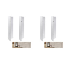 4 Pcs Garage Door Seal Mouse Guard, Heavy Duty Stainless Steel Garage Door Mouse and Snake Guard, Permanent Solution