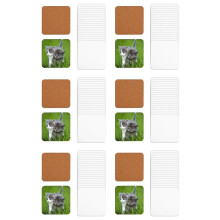 120 PCS Sublimation Coasters Blank  Cork Backed Heat Transfer Coasters for DIY Painting Art Crafts, 3.9 X 3.9 Inches