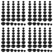 280pcs Rubber Grommet Assortment Wiring Cable Gasket Plug Cable Passage Grommet Electrical Conductor Grommet Set O Rings