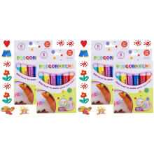 24 Magische Puffy-Stifte für Kinder, Magische Popcorn-Stifte, DIY-Blasen-Popcorn-Zeichenstifte, Popcorn-Farbstifte