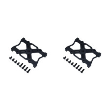 2X Metal Battery Mounting Fixing Bracket Chassis Support  for 1/10 Axial SCX10 RC Crawler Car Accessories, Black