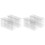 100-Pack Audio Cassette Storage Cases - Clear Plastic Cassette Tape Cases Box- Audio Storage Replacement Boxes 1