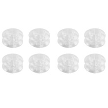 160 Pack Clear Mushroom Style Guitar Effect Pedal Footswitch Toppers Foot Nail Cap Protection Cap