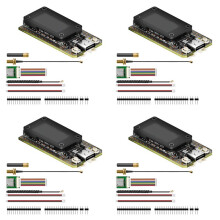 4X Meshtastic Heltec V4 0.96inch OLED Solar Powered LoRa 32 V4 Dev-Board GPS ESP32 SX1262 WiFi BLE Low Power for IoT